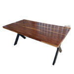 X Leg Six Seater Dining Table image